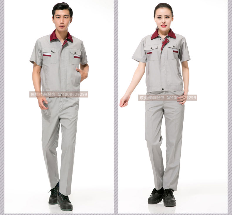 機械加工作服夏季套裝效果展示06