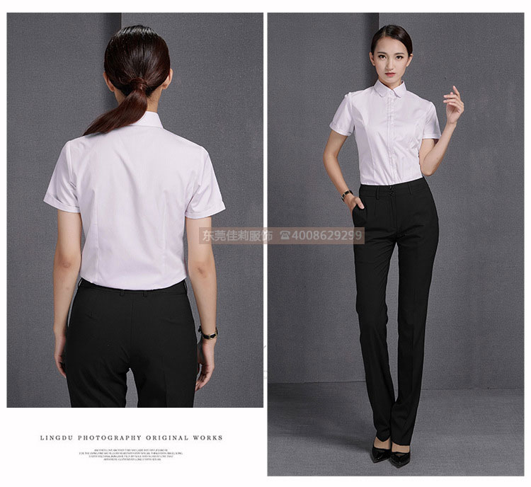 女士V領商務襯衣 優(yōu)質女士商務襯衣-產品圖13